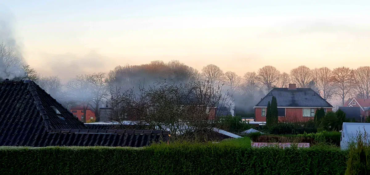 Houtstook in woonomgeving